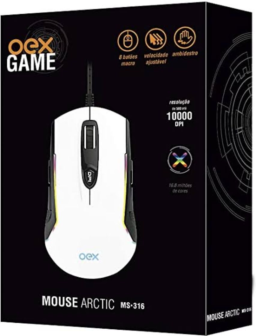 Fashion Mouse Gamer OEX Arctic 10000 dpi