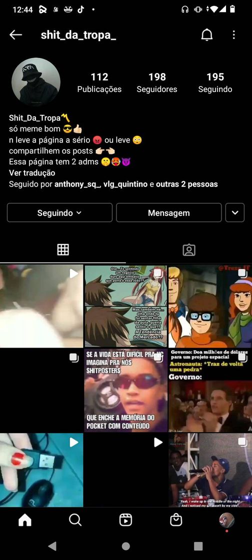 Social Página de memes 