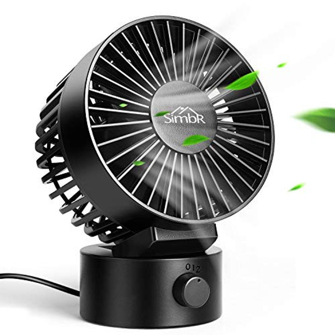 Product SIMBR Ventilador USB Mini con 2 Velocidades Ventilador Portátil y Silencioso de