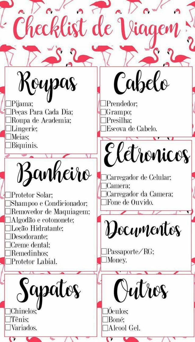 Moda Check list para não deixar nada para trás!