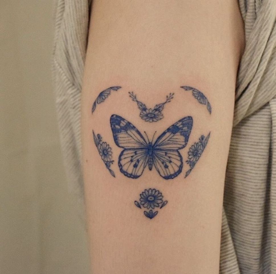 Fashion Blue tattoo 