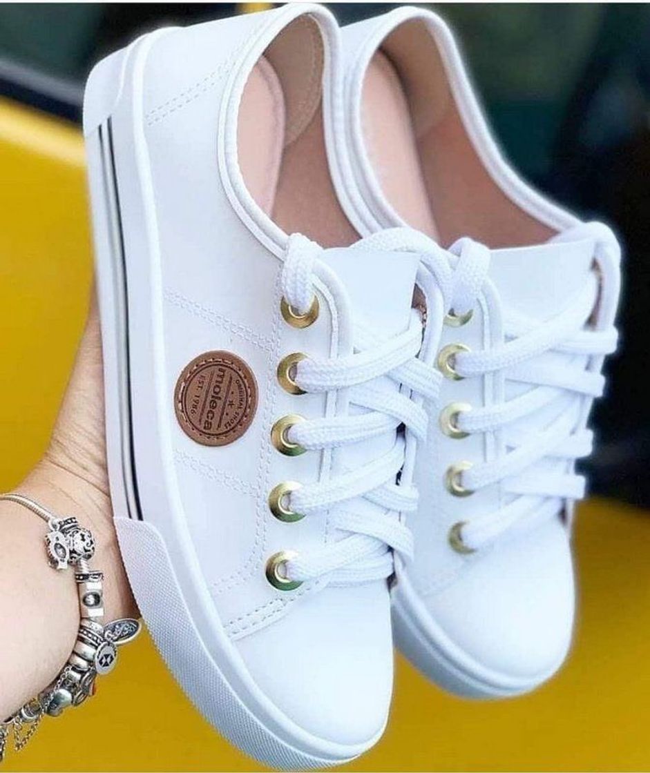 Fashion Tênis casual moleca branco