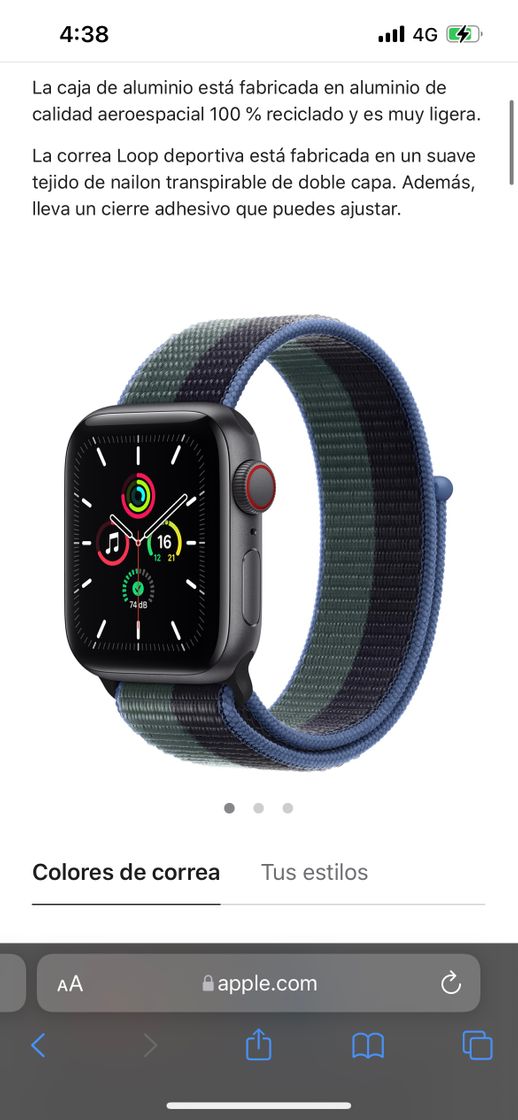 Moda Apple Watch SE 