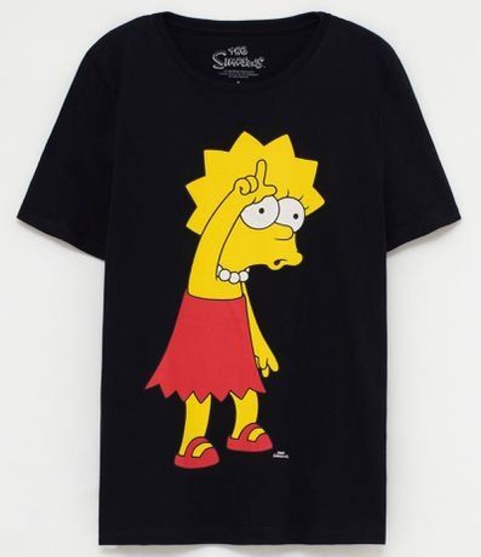 Moda Blusa com estampa lisa Simpsons