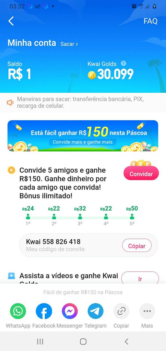 Moda Código pra ganhar um real pessoal Kwai558826418🤑😉🤑