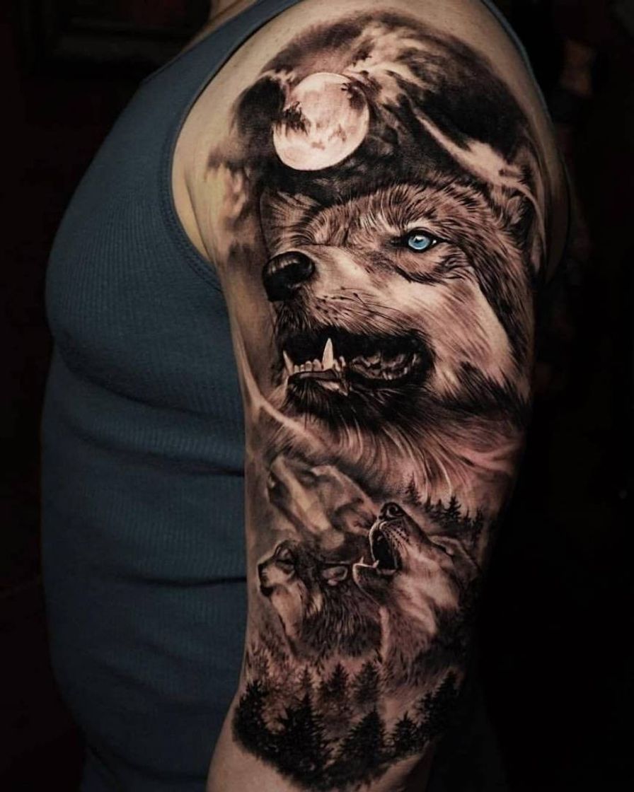 Fashion Tatu de lobo