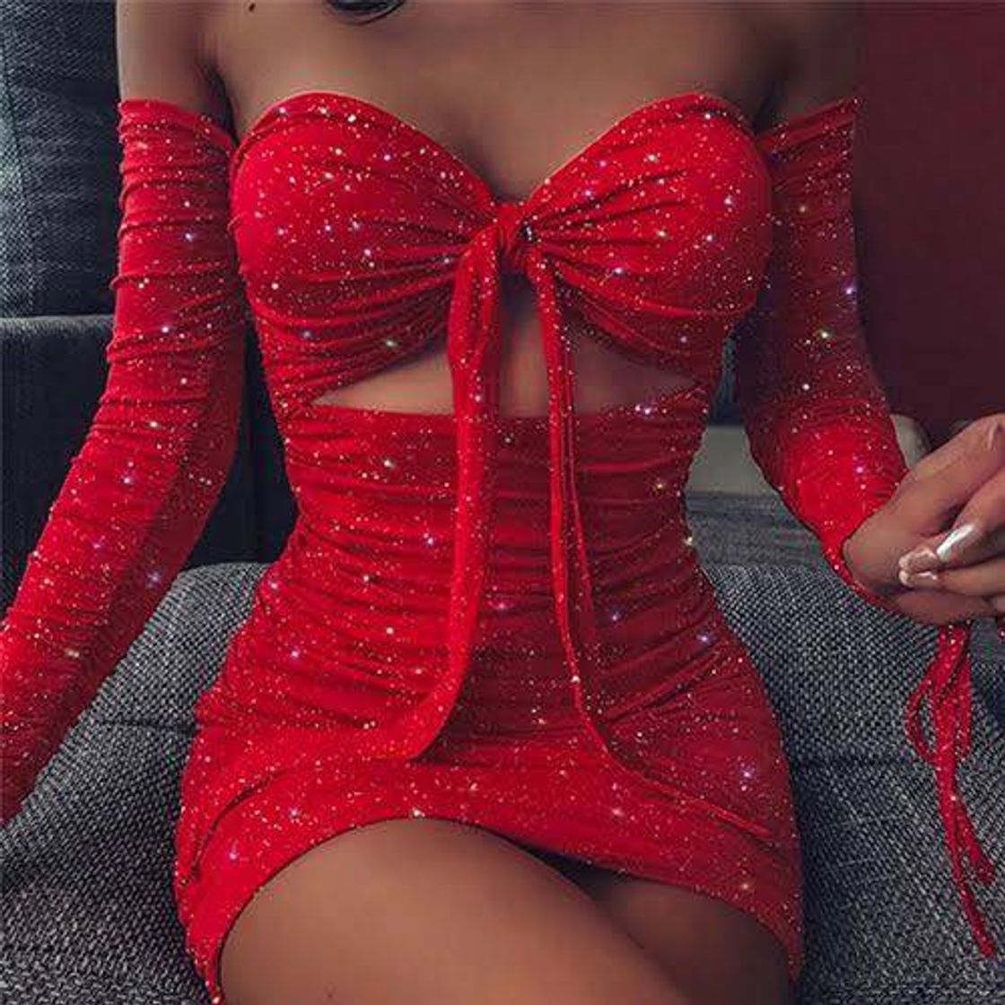 Moda Vestido moda feminina sex glitter