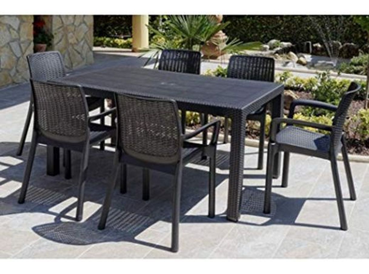 Social Garden Life 8290-06 - Sillón elegante de ratán