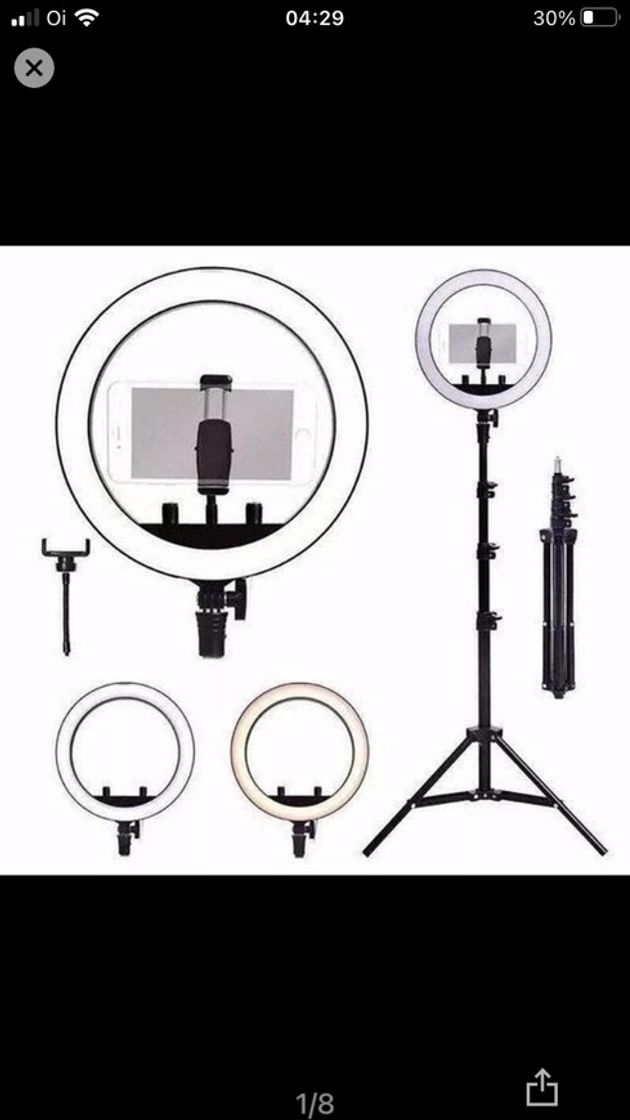 Product Ring Light Completo Iluminador Portátil 26cm