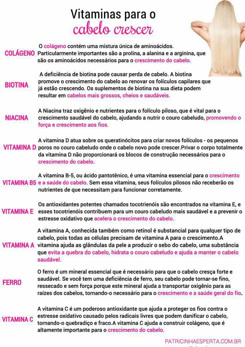 Fashion Vitaminas essenciais para o projeto Rapunzel 💁‍♀️