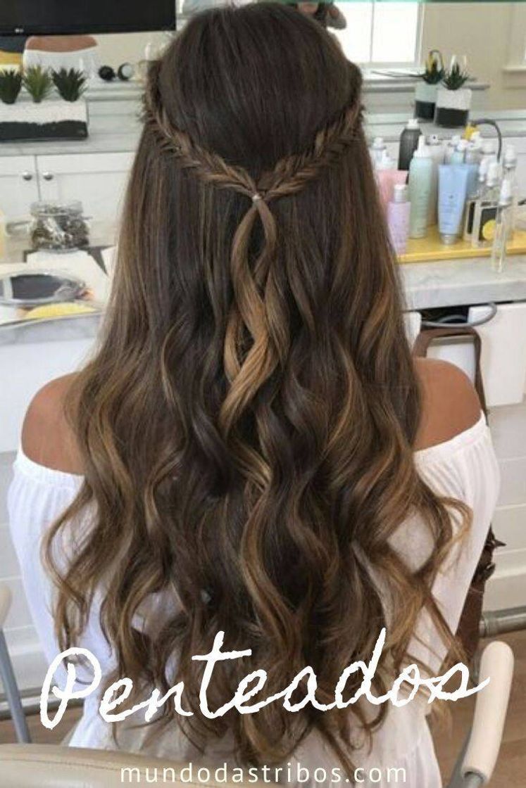 Moda Penteado simples e lindo