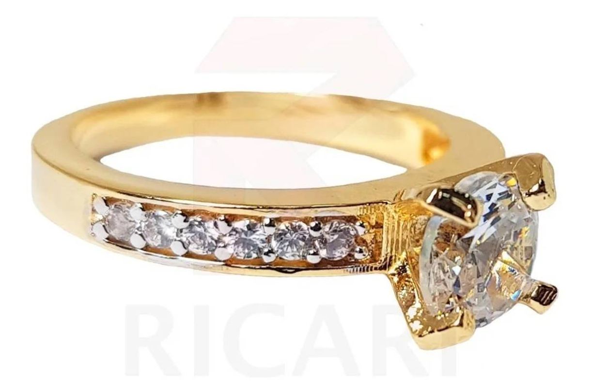 Moda Anél Debutante Princesa banhado a ouro 18K💍