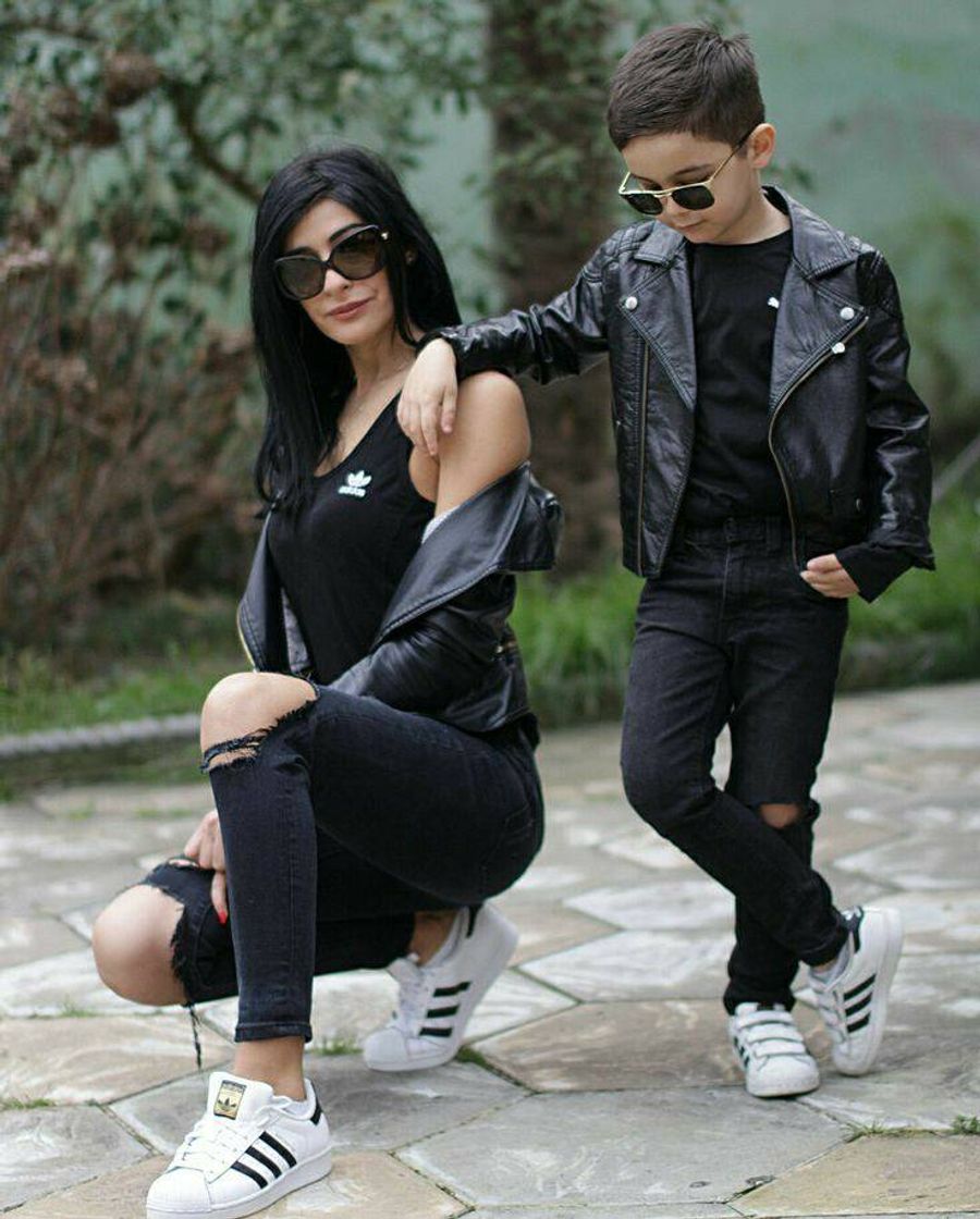 Moda Look mãe e filho 