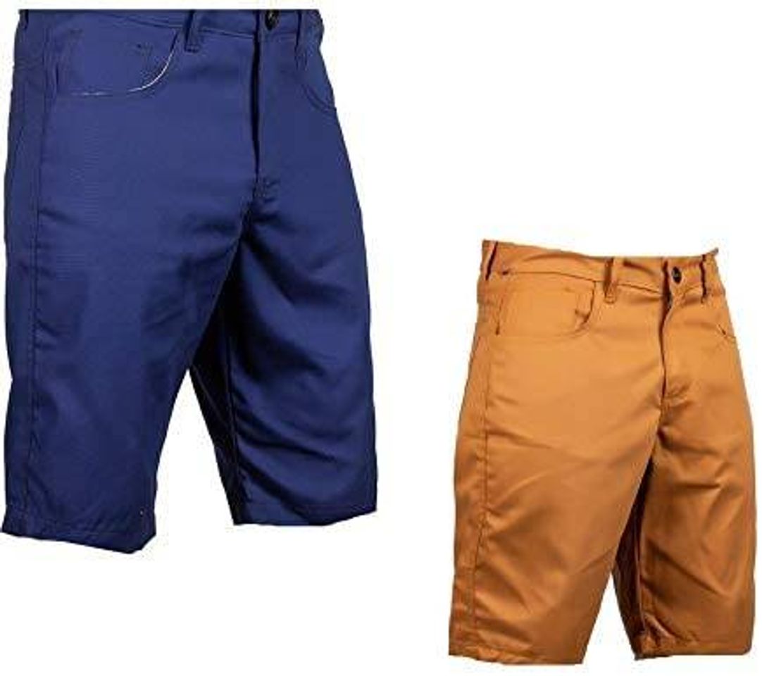 Moda Kit 2 Bermudas Masculinas em Sarja Morita


