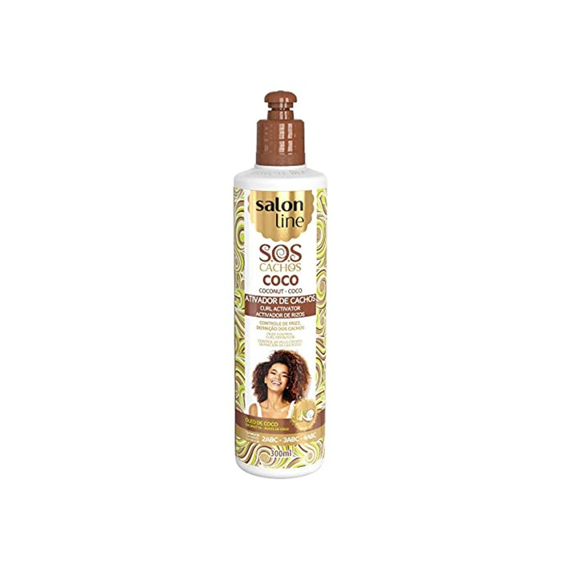 Belleza Salon Line Ativador De Cachos SOS Coco Tratamento Profundo 300ml