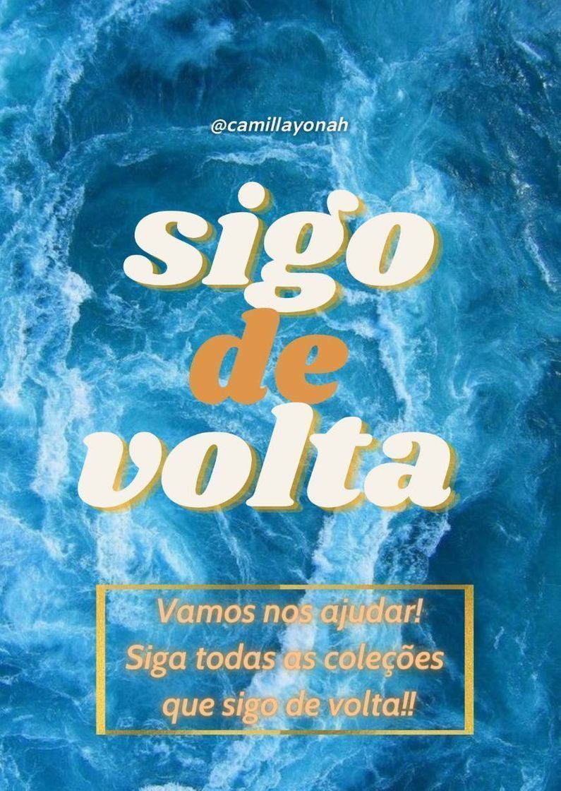 Moda SDV sigo de volta!