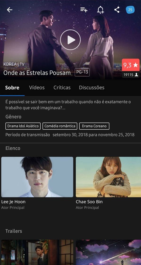 Serie Dorama Onde as Estrelas Pousam 