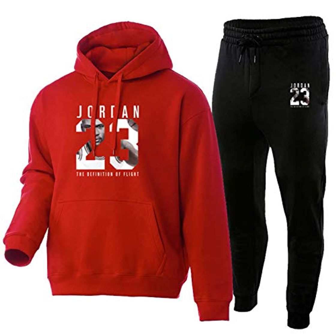 Moda Chándal Moda Michael Jordan 23# Hombres Ropa Deportiva Dos Piezas Conjuntos Sudadera