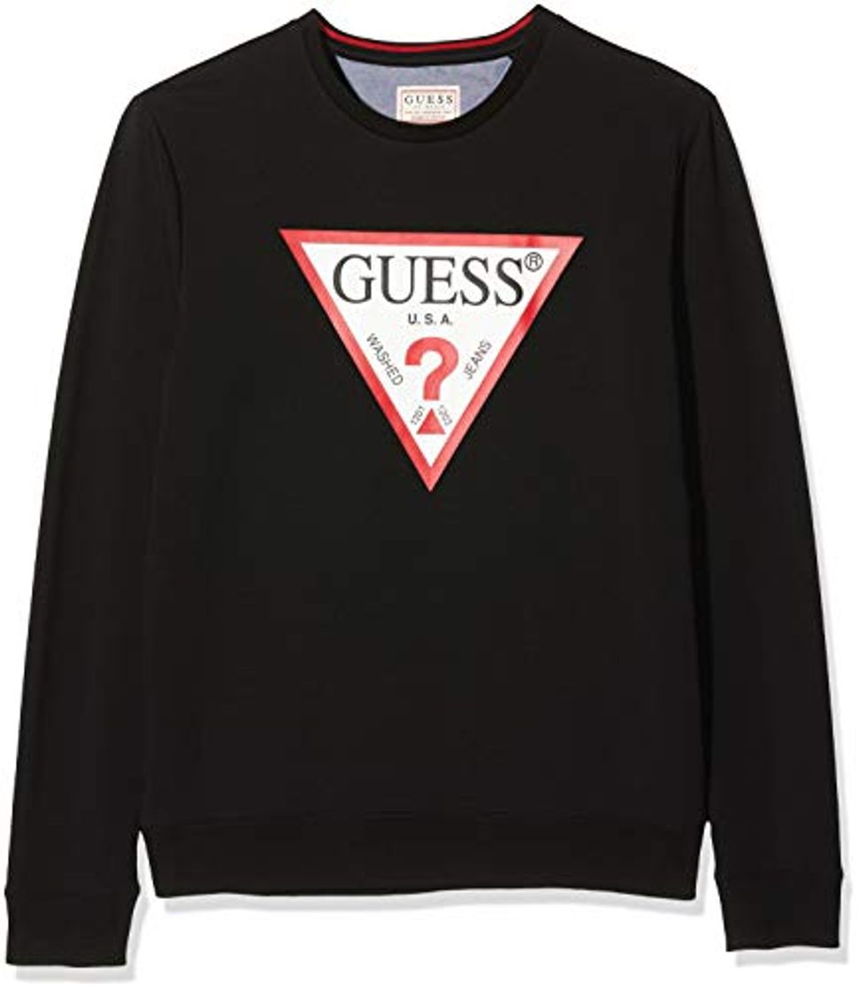 Producto Guess Vin Cn Fleece Jersey, Negro