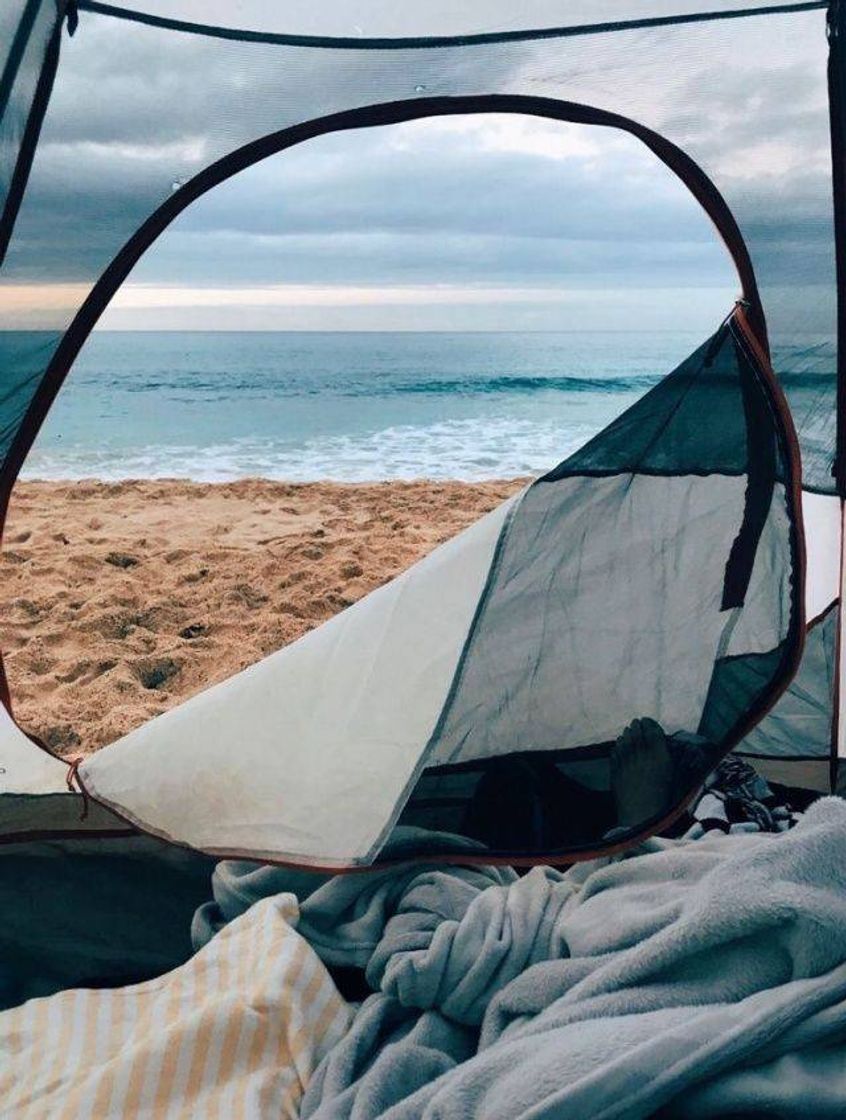 Acampar na praia 