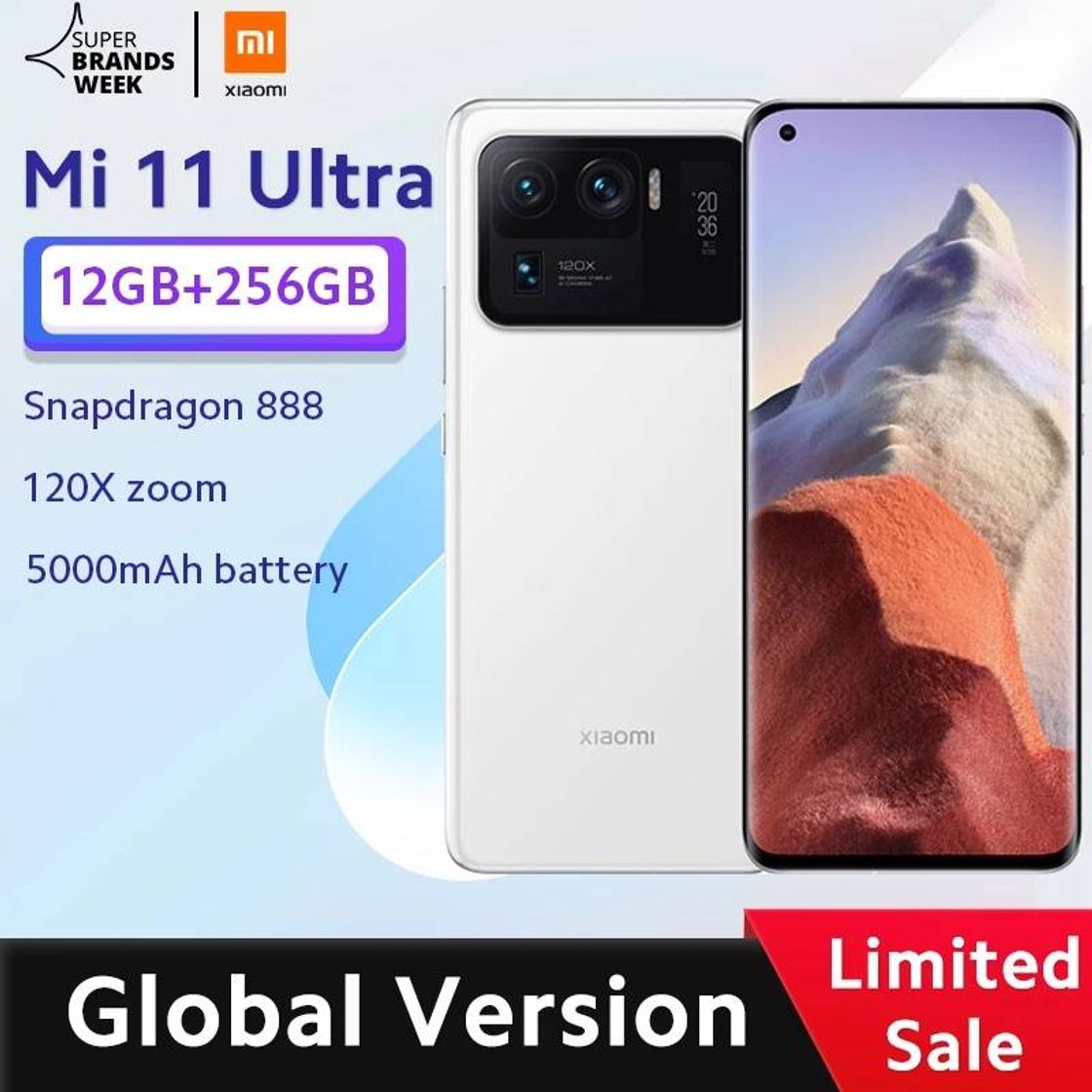 Producto xiaomi mi 11 ultra smartphone 12gb ram 256gb rom snapdragon 