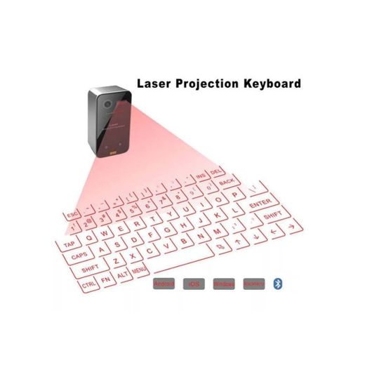Projetor portátil Do Bluetooth Teclado Virtual Laser