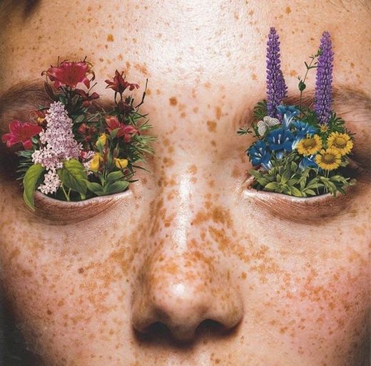Flores nos olhos 