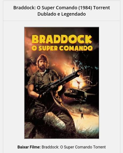 Braddock - O Super Comando