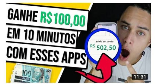 5 apps que pagam até 100 reais em 10 minutos 