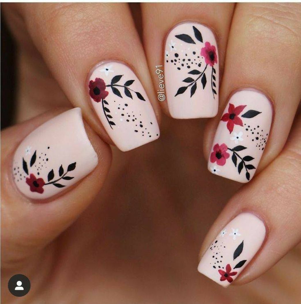 Fashion Unhas com flores🌺