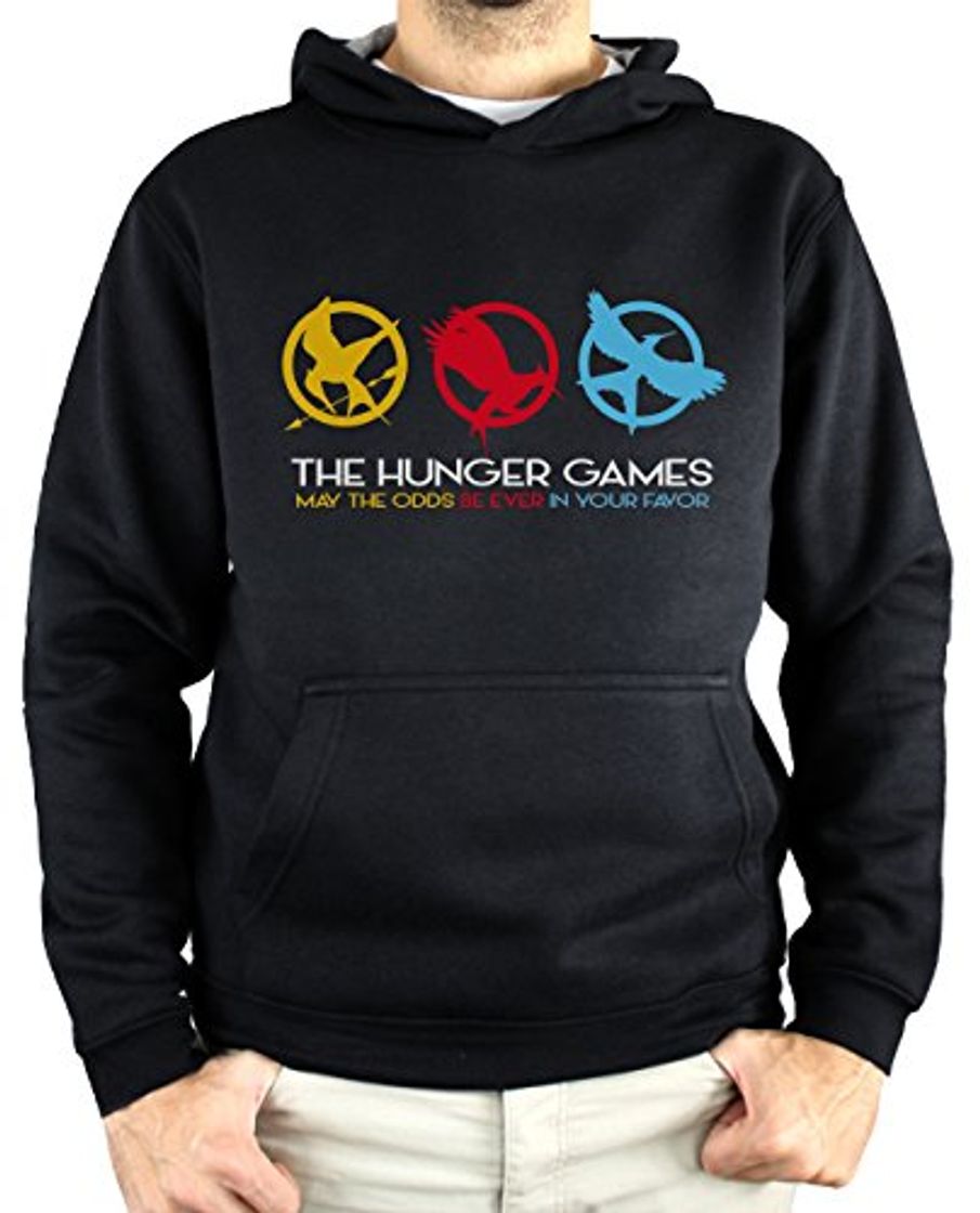 Moda PLANETACAMISETA Sudadera Hombre - Unisex Hunger Games, Juegos del Hambre