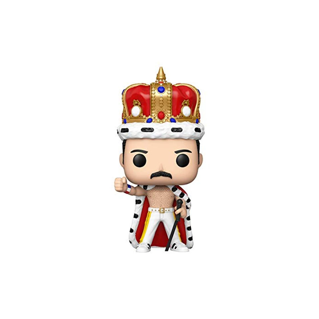 Social Funko- Pop Rocks: Freddie Mercury King Figura Coleccionable, Multicolor