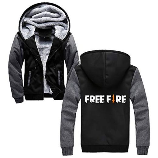 ELOLOPO Free Fire Sudadera Escudo Muchacha de la Ropa Chaquetas de niño de los niños Abrigos de Abrigo con Capucha otoño e Invierno Ocio Deportes Tendencias de la Moda Free Fire Pullover