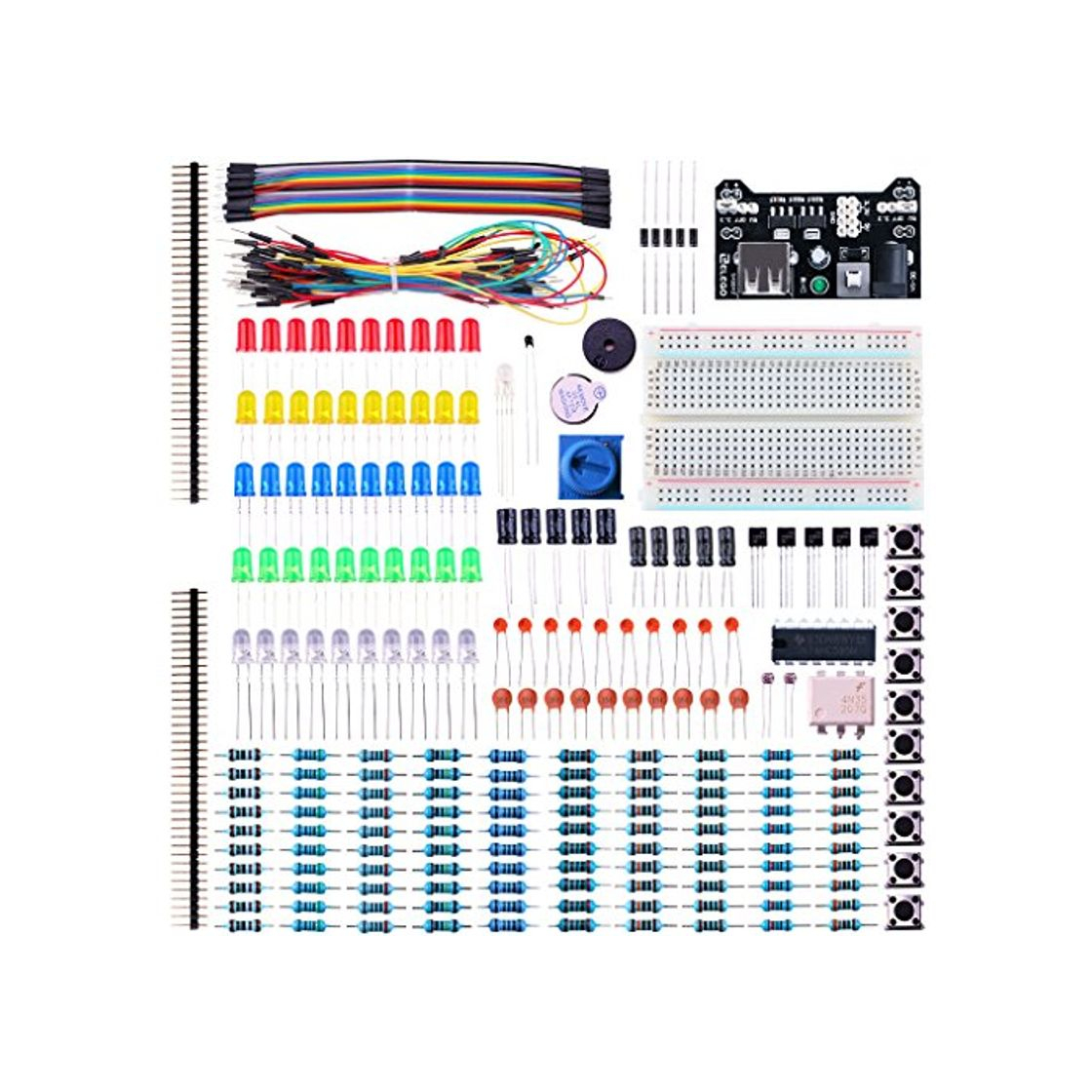 Producto ELEGOO Kit de Componentes Electrónicos con Placa de Prototipos