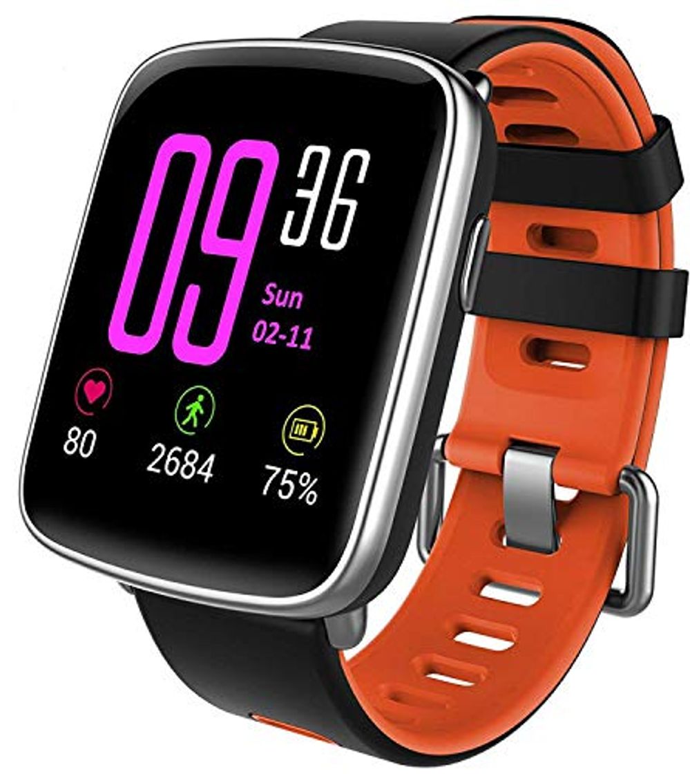 Social Willful Smartwatch con Pulsómetro,Impermeable IP68 Reloj Inteligente con Cronómetro, Monitor de sueño,Podómetro,Calendario,Control