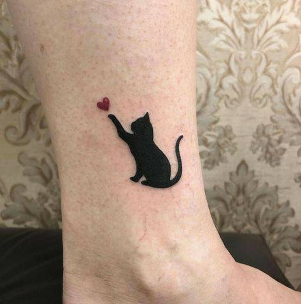 Social Cat love tattoo
