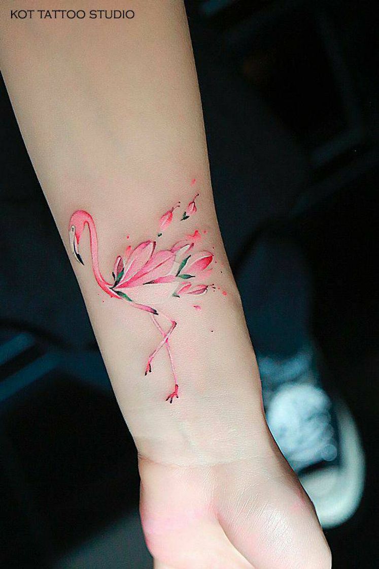 Social  Flamingo pink tattoo