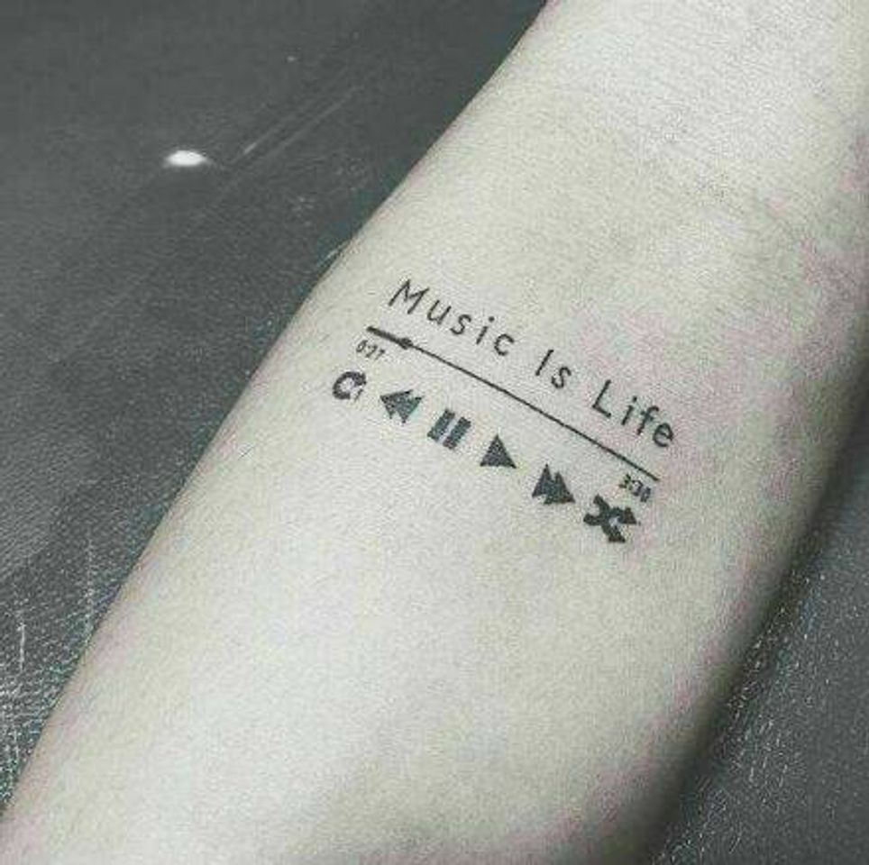 Social Music is life tattoo
