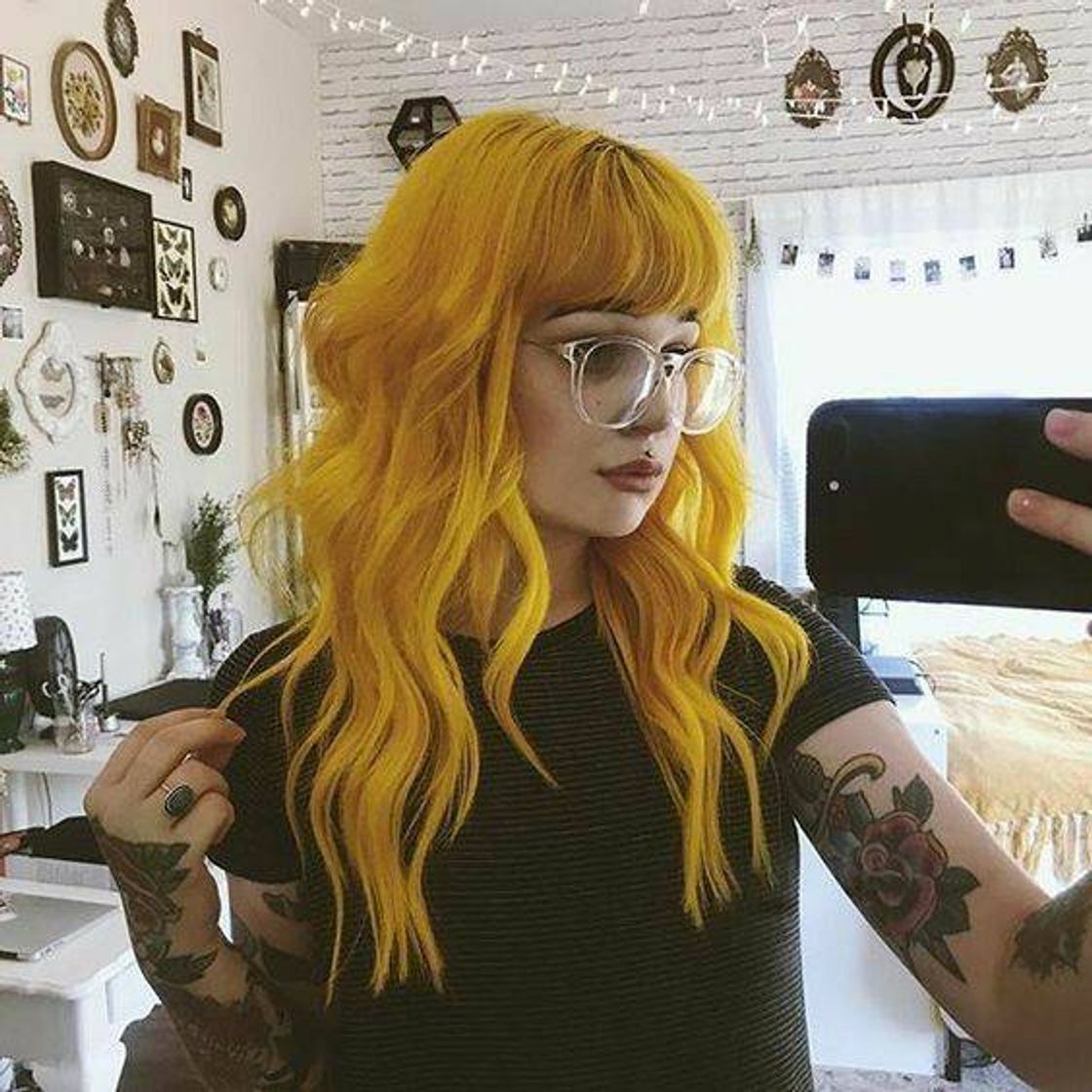 Fashion Cabelo amarelo