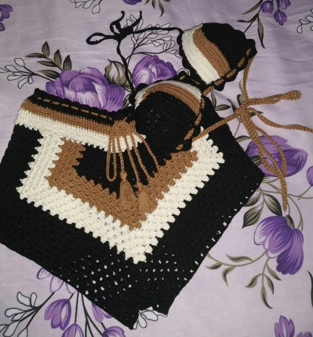 Moda Conjunto de crochê blogueirinha