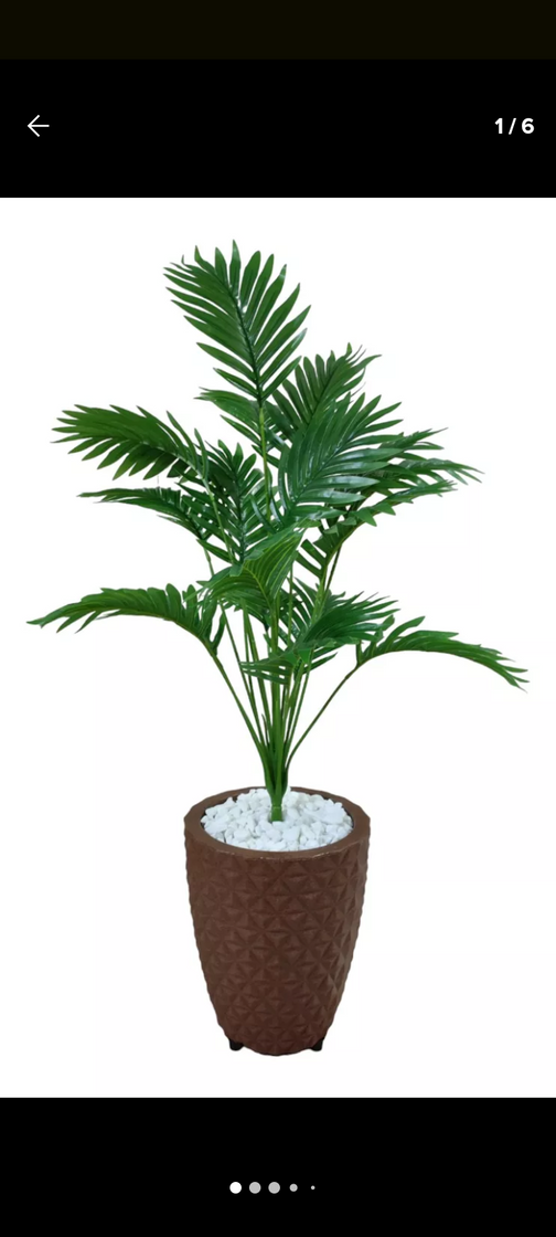 Social Planta com folhas artificiais