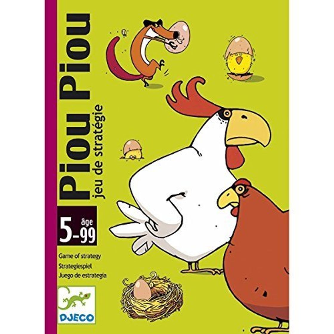 Producto Djeco- Juego de Cartas PIOU, Multicolor