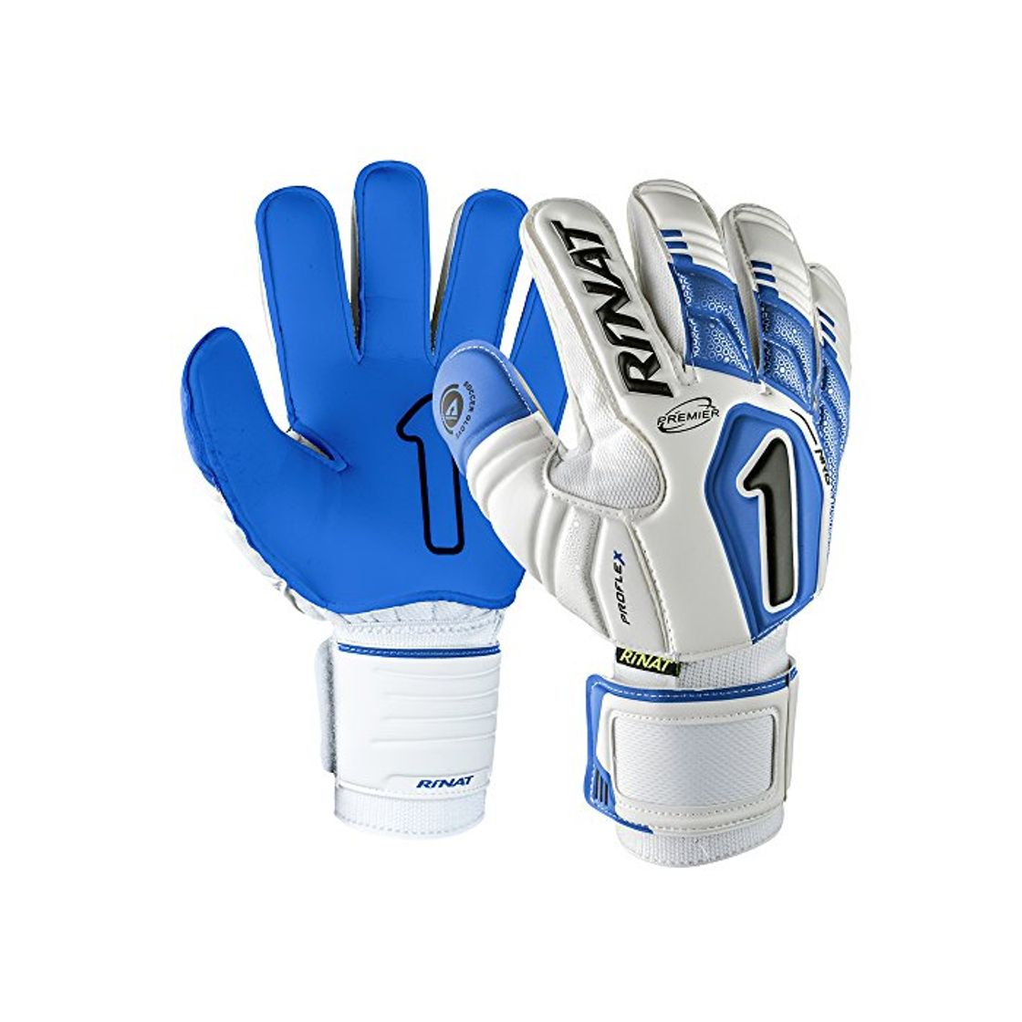 Moda Rinat Uno Premier NRG Semi Guante de Portero, Unisex niños, Blanco