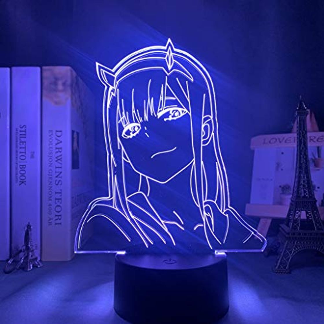 Social Lámpara De Ilusión 3D Luz Nocturna Led Anime Zero Two Children Baby Girls Decoración Del Dormitorio Manga Gift Darling In The Franxx Best Birthday Holiday Gifts For Children