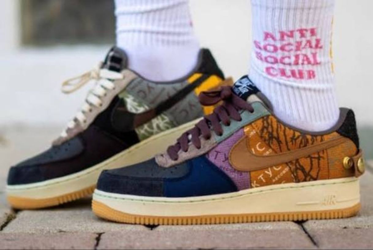 Moda Air force 1 do Travis Scott 