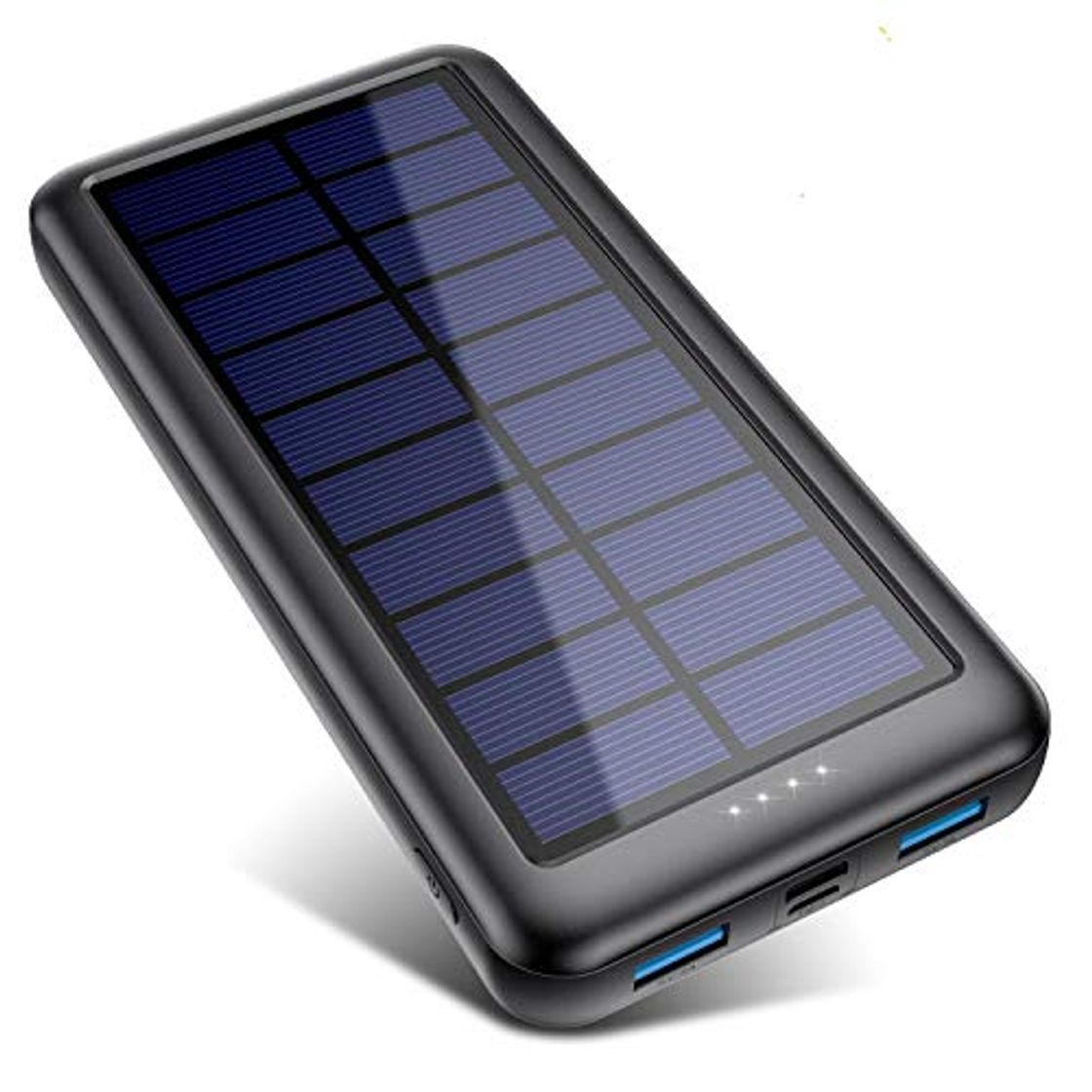 Producto QTshine Cargador Solar con Entradas Tipo C & Mirco USB