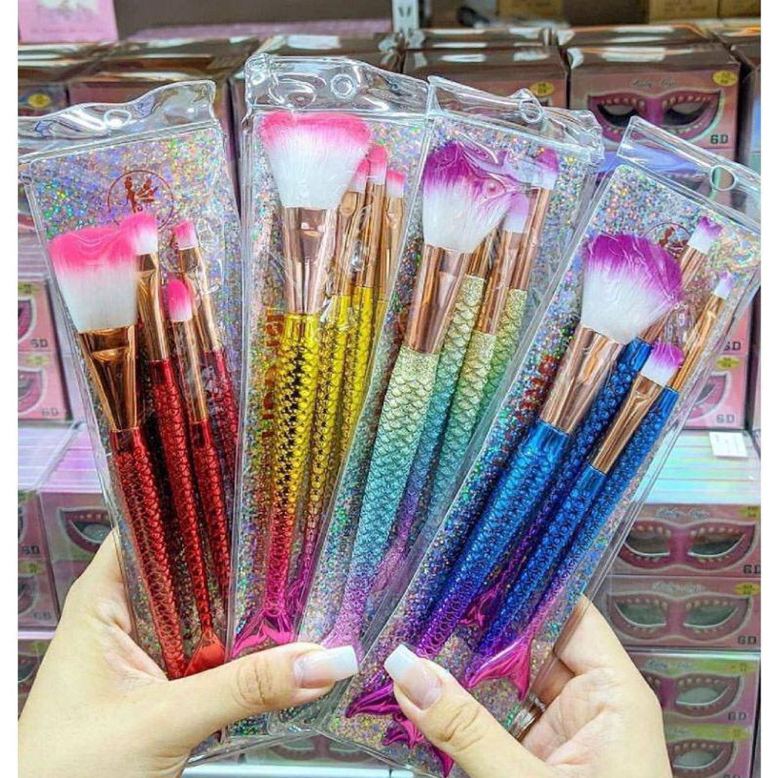 Social Shopee Kit Pincel de Maquiagem Sereia 4 Unidades — AliBrasil Comércio