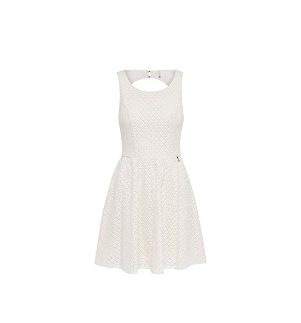 Moda Only Onlline Fairy Lace Dress Wvn Noos, Vestido para Mujer, Blanco