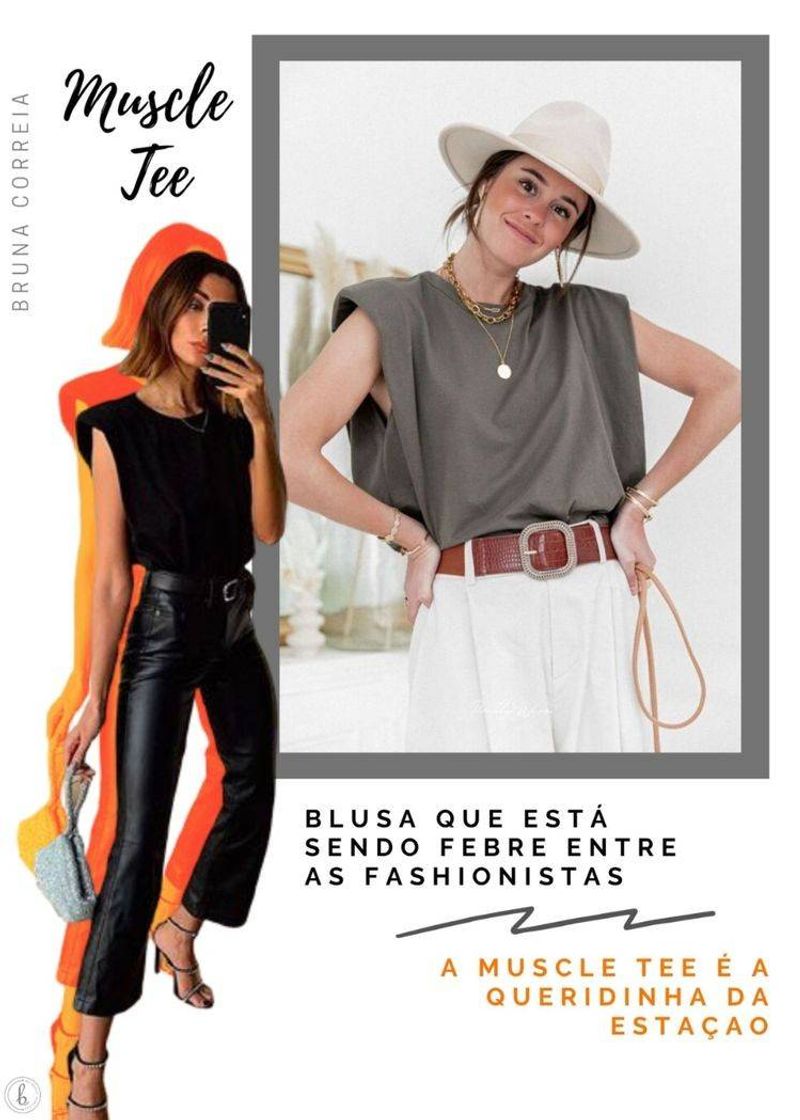 Fashion Muscle tee , a volta da ombreira 