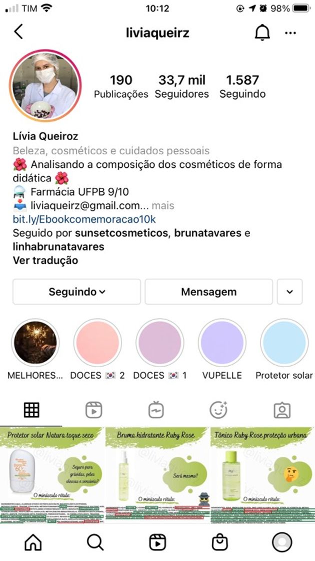 Moda Conta do Instagram 